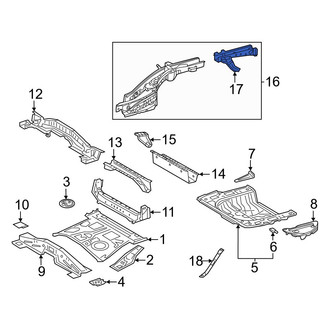Lexus OE - Rear Left Frame Rail End