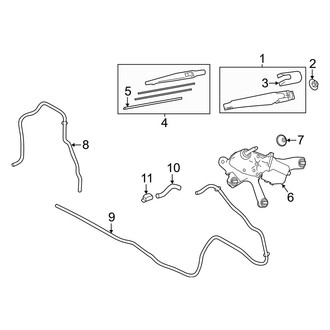 Lexus OE - Lift Gate - Wiper & Washer Components