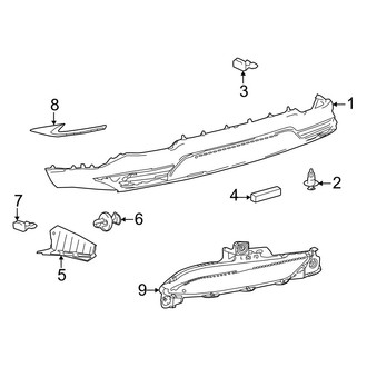 Lexus OE - Rear Bumper - Bumper & Components (Lower Components), (Base)