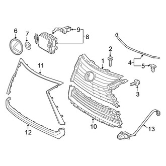 Lexus OE - Front Bumper & Grille - Grille & Components (Base)
