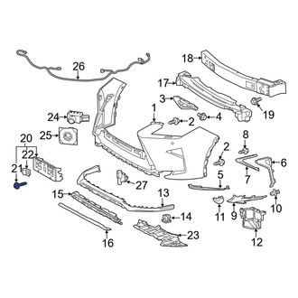 Lexus OE - License Plate Bracket Screw