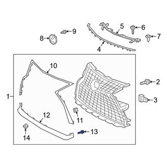 Lexus OE - Reflector Panel Screw