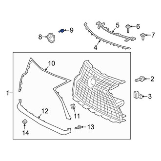 Lexus OE - Grille Molding Screw
