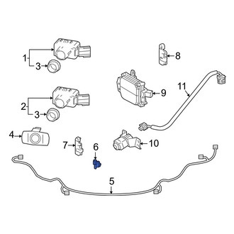 Lexus OE - Parking Aid System Wiring Harness Clip