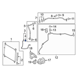 Lexus OE - Upper A/C Refrigerant Line O-Ring