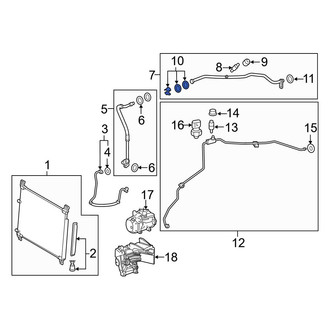 Lexus OE - A/C Refrigerant Line Clamp