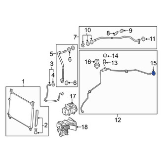 Lexus OE - Upper A/C Refrigerant Line O-Ring