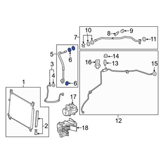 Lexus OE - A/C Refrigerant Line O-Ring