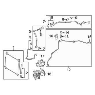 Lexus OE - Air Conditioner & Heater - Condenser, Compressor & Lines