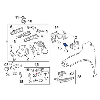 Lexus OE - Fender Apron Clip