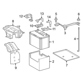Lexus OE - Electrical - Battery (Conventional)