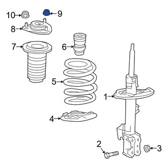 Lexus OE - Front Suspension Strut Mount Nut