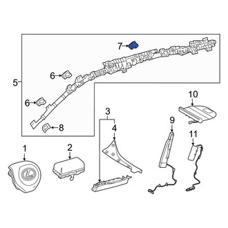 Lexus OE - Curtain Air Bag Clip