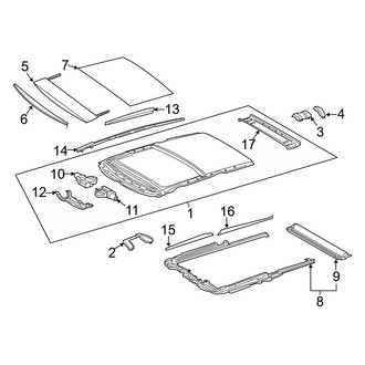 Lexus OE - Roof - Sunroof (With Panoramic)