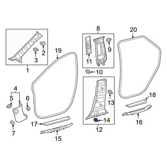 Lexus OE - Trunk Trim Panel Clip