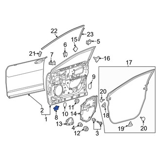 Lexus OE - Front Lower Door Shell Seal