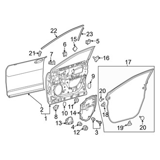 Lexus OE - Front Door - Door & Components