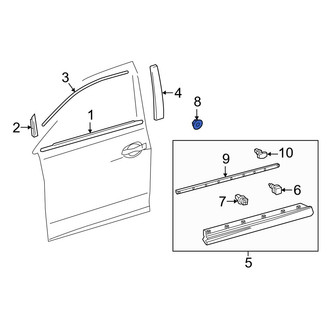 Lexus OE - Door Molding Nut