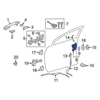 Lexus OE - Front Left Door Latch Assembly