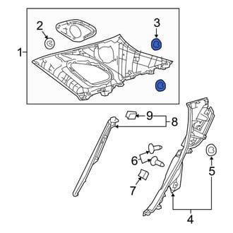 Lexus OE - Body B-Pillar Trim Panel Clip