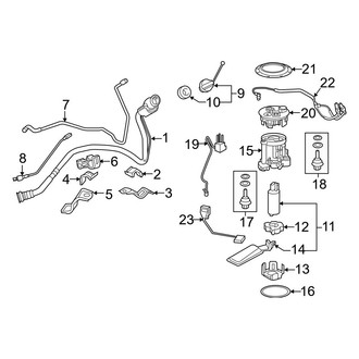 Lexus OE - Fuel System Components (Fuel Pump & Filler Pipe)