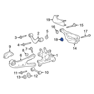 Lexus OE - Suspension Control Arm Nut