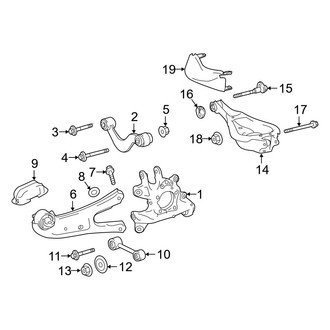 Lexus OE - Rear Suspension - Suspension Components (FWD)