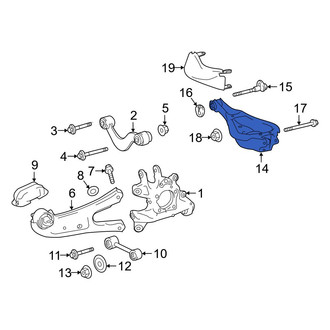 Lexus OE - Rear Right Suspension Control Arm