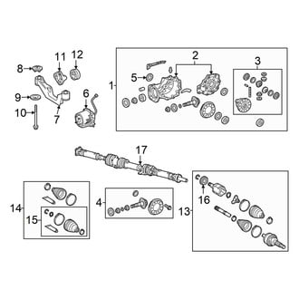 Lexus OE - Rear Suspension - Axle & Differential (AWD)