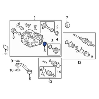 Lexus OE - Rear Right Drive Axle Shaft Seal