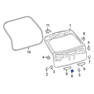 Lexus OE - Inner Liftgate Seal