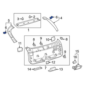 Lexus OE - Liftgate Trim Panel Clip