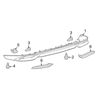Lexus OE - Rear Bumper - Bumper & Components (Lower Components)