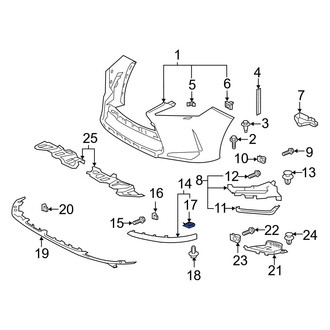 Lexus OE - Bumper Corner Cover Nut