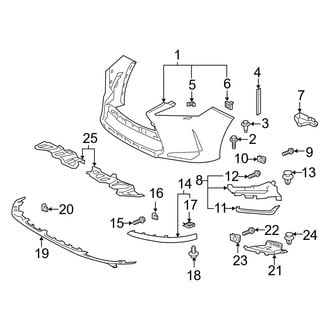 Lexus OE - Front Bumper & Grille - Bumper & Components (Bumper Cover & Trim)