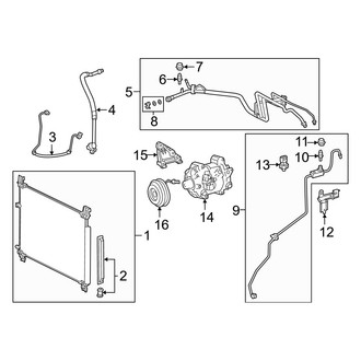 Lexus OE - Air Conditioner & Heater - Condenser, Compressor & Lines
