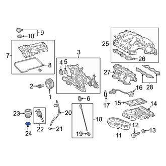 Lexus OE - Engine Oil Filter Housing Cover Drain Plug
