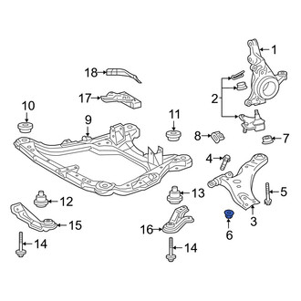 Lexus OE - Suspension Control Arm Nut
