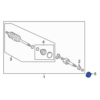 Lexus OE - Front Right CV Axle Shaft Seal