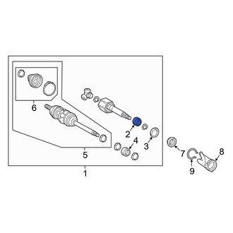 Lexus OE - CV Axle Shaft Carrier Bearing