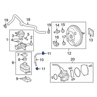 Lexus OE - Brake Hydraulic Line Clamp