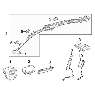 Lexus OE - Restraint Systems - Air Bag Components (Air Bags)