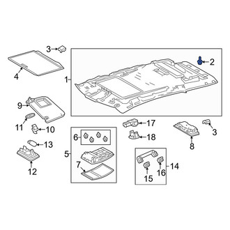 Lexus OE - Lower Quarter Panel Trim Panel Clip