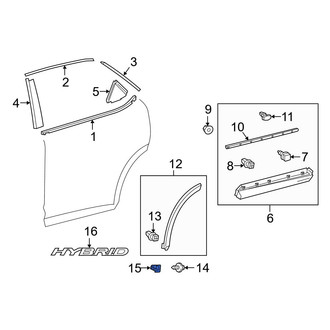 Lexus OE - Wheel Arch Molding Grommet