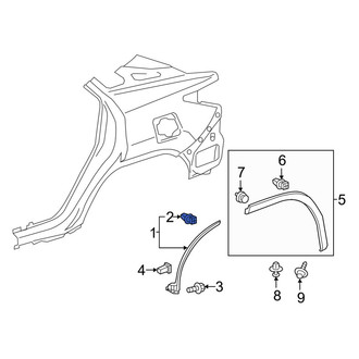 Lexus OE - Wheel Arch Molding Clip