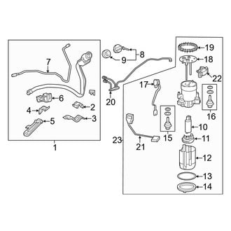 Lexus OE - Fuel System Components (Fuel Pump & Filler Pipe)