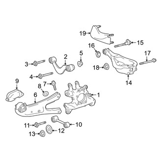 Lexus OE - Rear Suspension - Suspension Components (AWD)