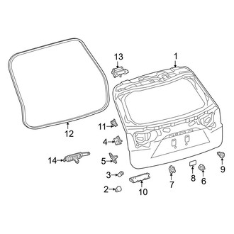 Lexus OE - Lift Gate - Gate & Hardware