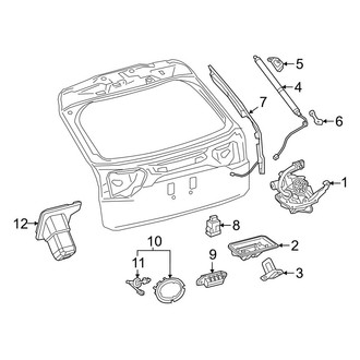 Lexus OE - Lift Gate - Lock & Hardware