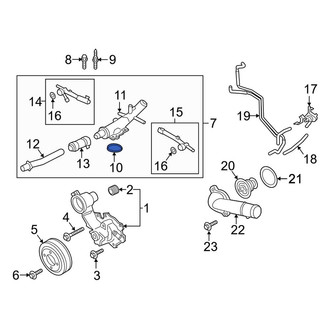Lincoln OE - Engine Water Pump Outlet Pipe Gasket